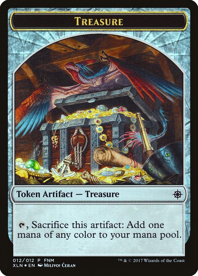 Pirate // Treasure Double-Sided Token [Friday Night Magic 2017] - Trinity Hobby