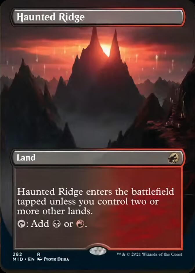 Haunted Ridge (Borderless Alternate Art) [Innistrad: Midnight Hunt] - Trinity Hobby