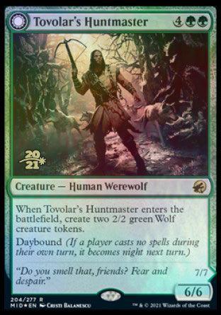 Tovolar's Huntmaster // Tovolar's Packleader [Innistrad: Midnight Hunt Prerelease Promos] - Trinity Hobby