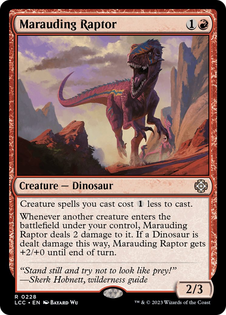 Marauding Raptor [The Lost Caverns of Ixalan Commander] - Trinity Hobby