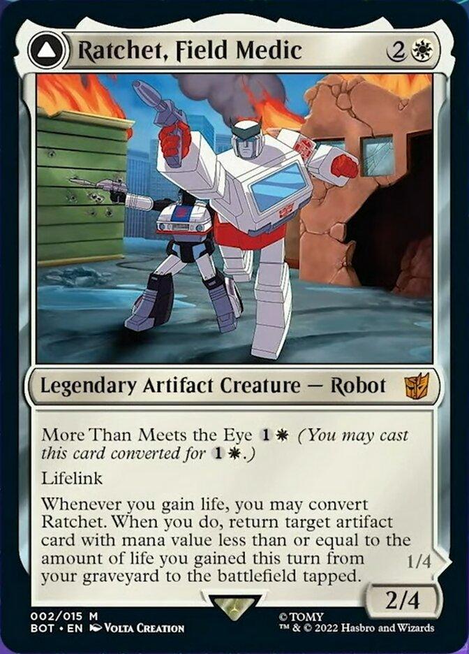 Ratchet, Field Medic // Ratchet, Rescue Racer [Transformers] - Trinity Hobby