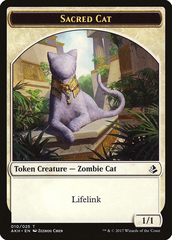 Sacred Cat // Insect Double-Sided Token [Amonkhet Tokens] - Trinity Hobby