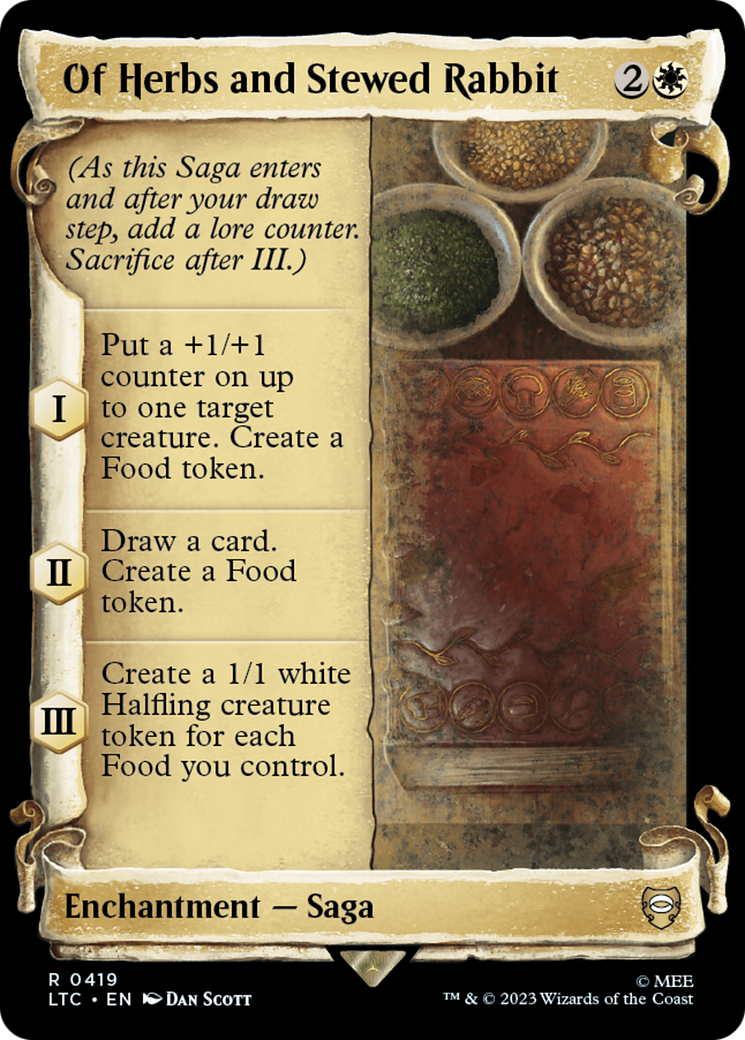 Of Herbs and Stewed Rabbit [The Lord of the Rings: Tales of Middle-Earth Commander Showcase Scrolls] - Trinity Hobby