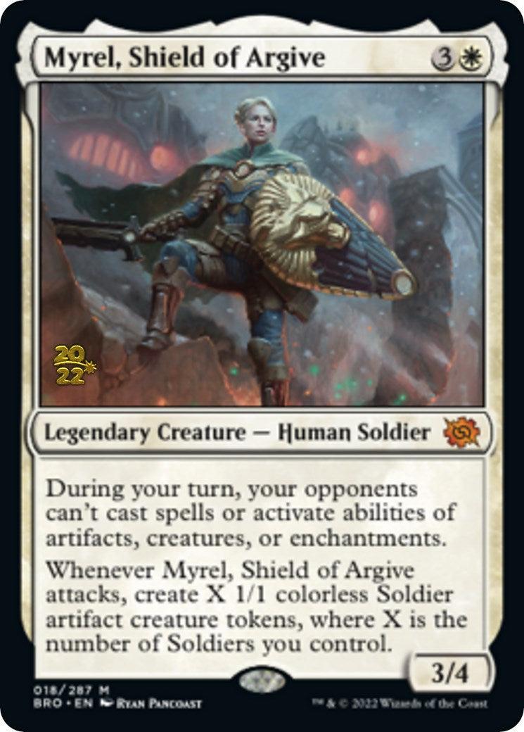 Myrel, Shield of Argive [The Brothers' War Prerelease Promos] - Trinity Hobby