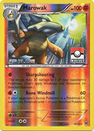 Marowak (78/162) (League Promo 2nd Place) [XY: BREAKthrough] - Trinity Hobby