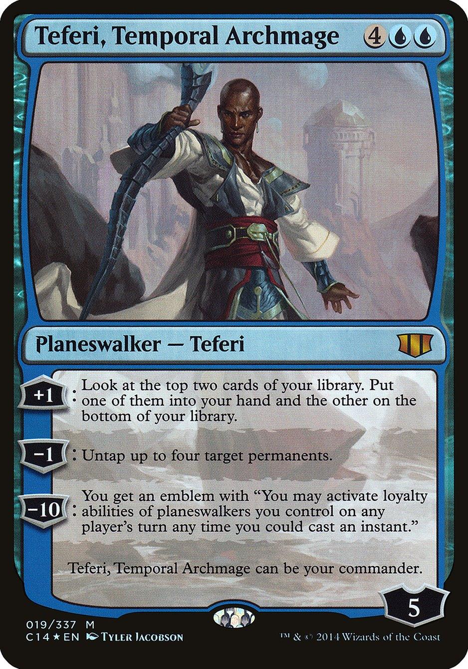 Teferi, Temporal Archmage (Oversized) [Commander 2014 Oversized] - Trinity Hobby