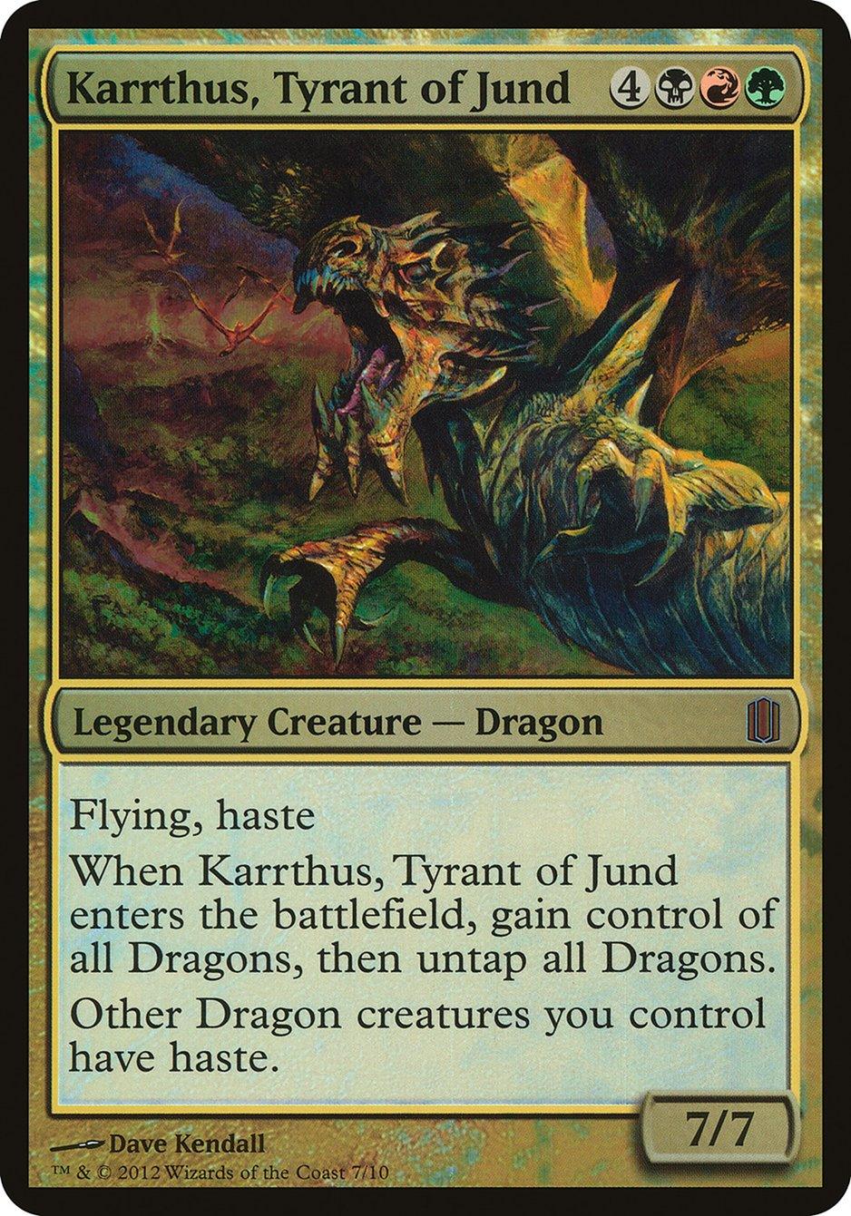 Karrthus, Tyrant of Jund (Oversized) [Commander's Arsenal Oversized] - Trinity Hobby