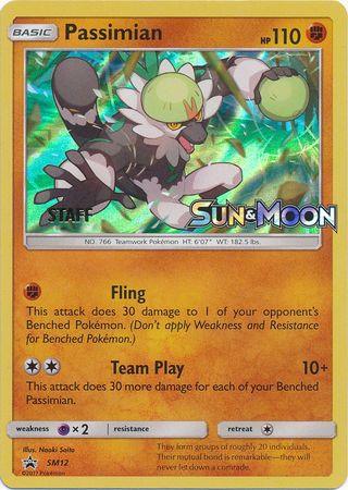 Passimian (SM12) (Staff Prerelease Promo) [Sun & Moon: Black Star Promos] - Trinity Hobby