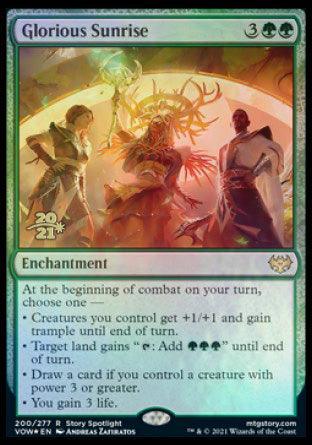 Glorious Sunrise [Innistrad: Crimson Vow Prerelease Promos] - Trinity Hobby