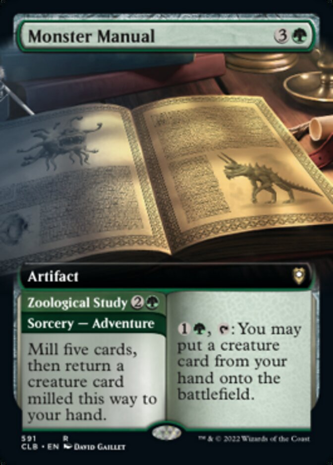 Monster Manual // Zoological Study (Extended Art) [Commander Legends: Battle for Baldur's Gate] - Trinity Hobby