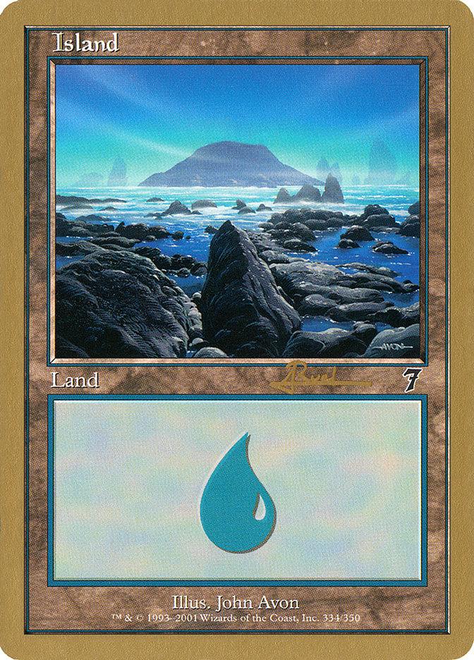 Island (ar334) (Antoine Ruel) [World Championship Decks 2001] - Trinity Hobby