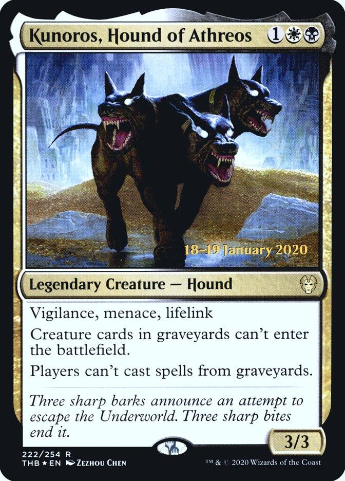 Kunoros, Hound of Athreos [Theros Beyond Death Prerelease Promos] - Trinity Hobby