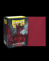 Dragon Shield Matte: Blood Red (100) - Trinity Hobby