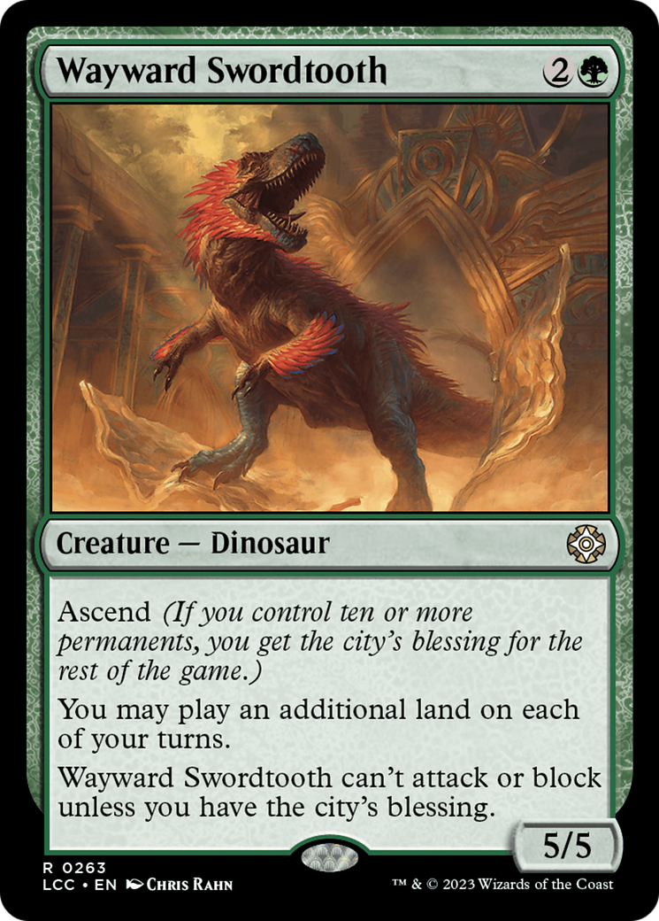Wayward Swordtooth [The Lost Caverns of Ixalan Commander] - Trinity Hobby