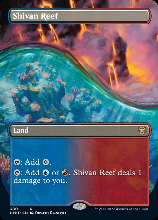 Shivan Reef (Borderless Alternate Art) [Dominaria United] - Trinity Hobby