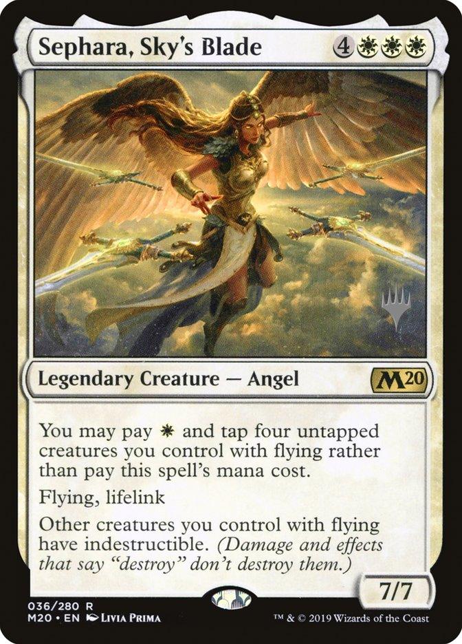 Sephara, Sky's Blade (Promo Pack) [Core Set 2020 Promos] - Trinity Hobby