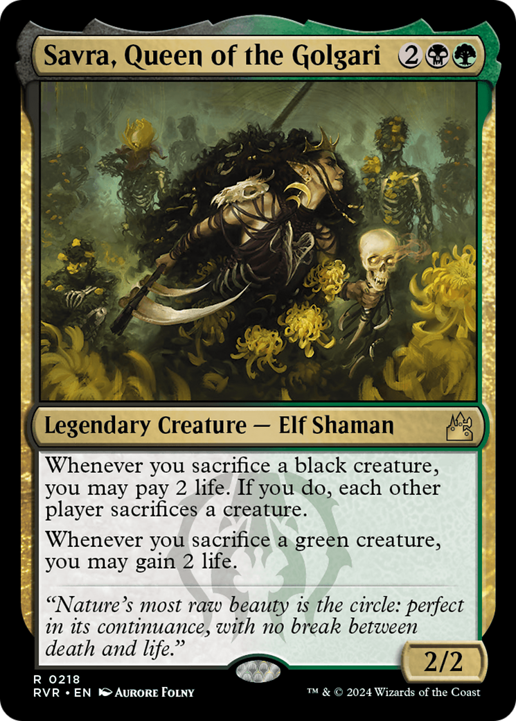 Savra, Queen of the Golgari [Ravnica Remastered] - Trinity Hobby
