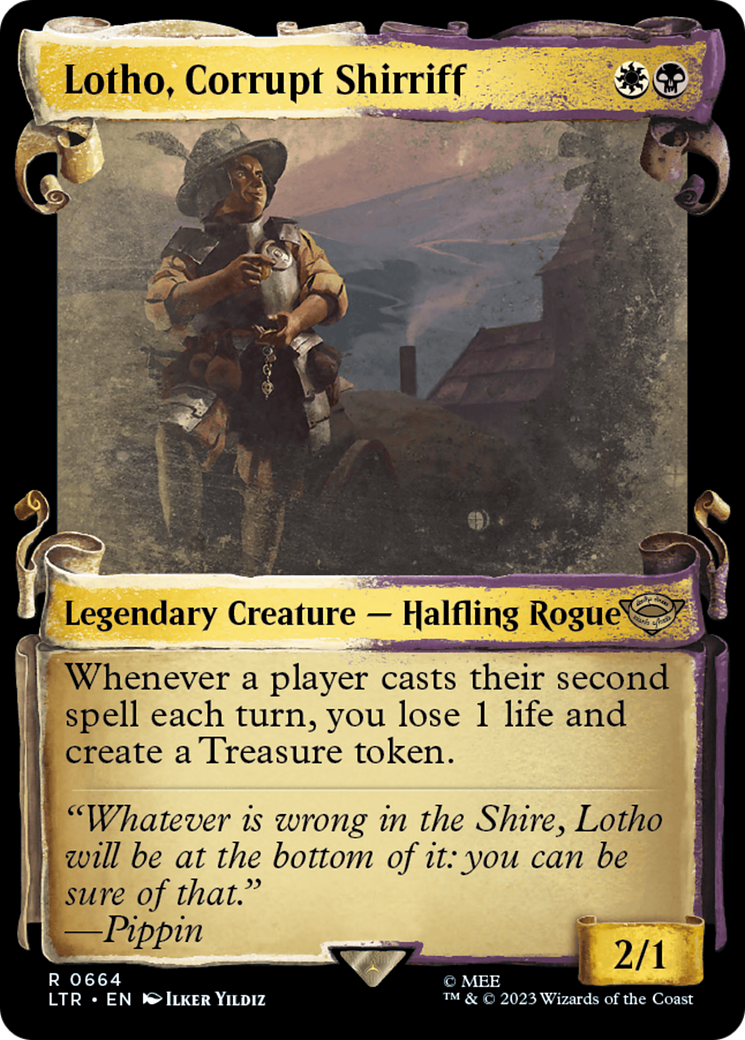 Lotho, Corrupt Shirriff [The Lord of the Rings: Tales of Middle-Earth Showcase Scrolls] - Trinity Hobby