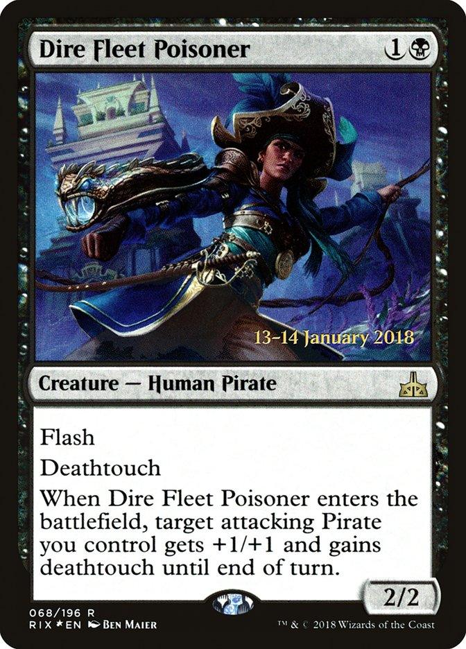 Dire Fleet Poisoner [Rivals of Ixalan Prerelease Promos] - Trinity Hobby