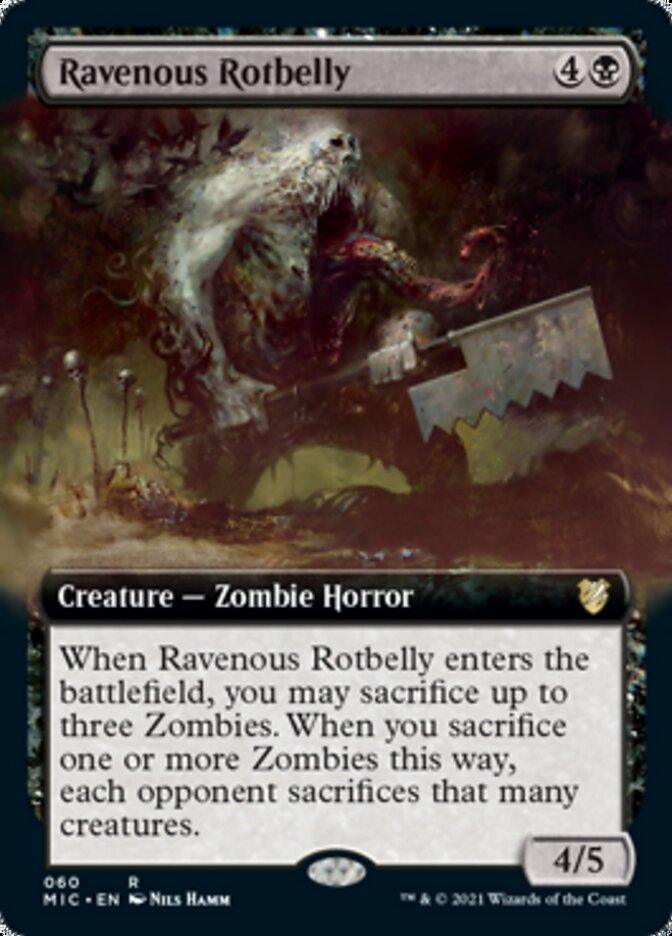 Ravenous Rotbelly (Extended Art) [Innistrad: Midnight Hunt Commander] - Trinity Hobby