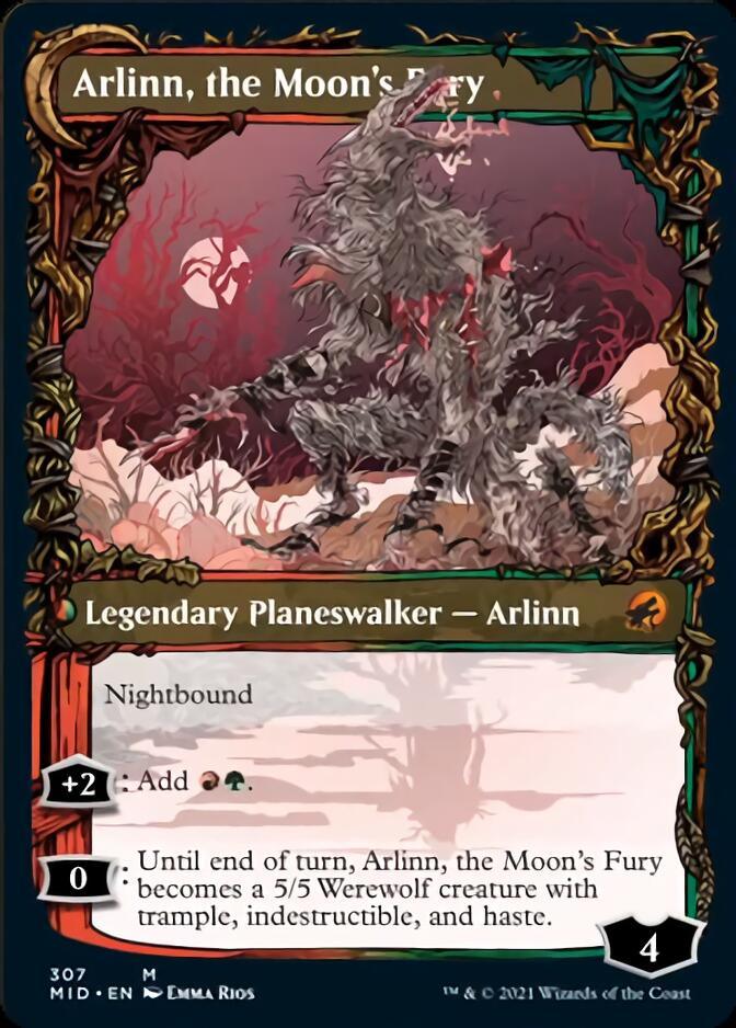 Arlinn, the Pack's Hope // Arlinn, the Moon's Fury (Showcase Equinox) [Innistrad: Midnight Hunt] - Trinity Hobby