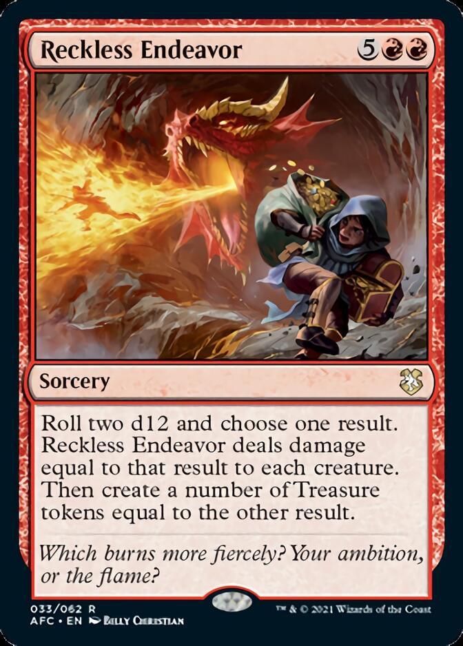 Reckless Endeavor [Dungeons & Dragons: Adventures in the Forgotten Realms Commander] - Trinity Hobby
