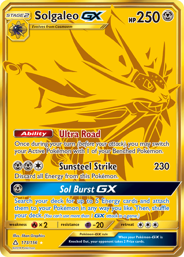 Solgaleo GX (173/156) [Sun & Moon: Ultra Prism] - Trinity Hobby