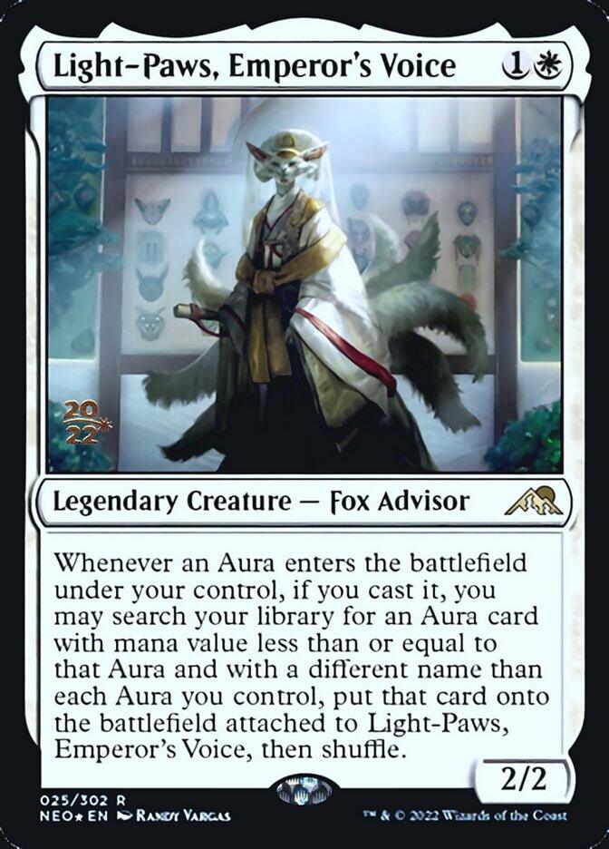 Light-Paws, Emperor's Voice [Kamigawa: Neon Dynasty Prerelease Promos] - Trinity Hobby