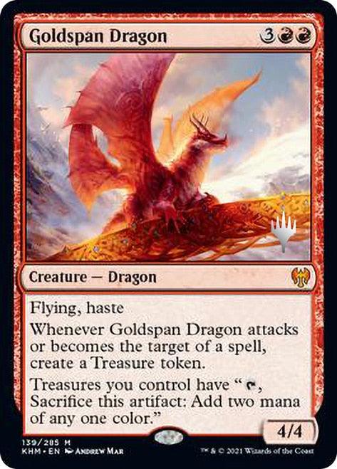 Goldspan Dragon (Promo Pack) [Kaldheim Promos] - Trinity Hobby