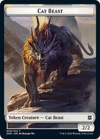 Cat Beast // Goblin Construct Double-Sided Token [Zendikar Rising Tokens] - Trinity Hobby
