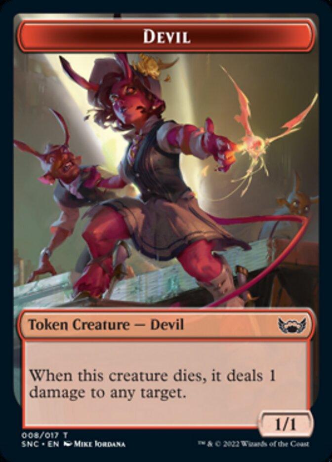 Devil // Copy Double-Sided Token [Streets of New Capenna Tokens] - Trinity Hobby