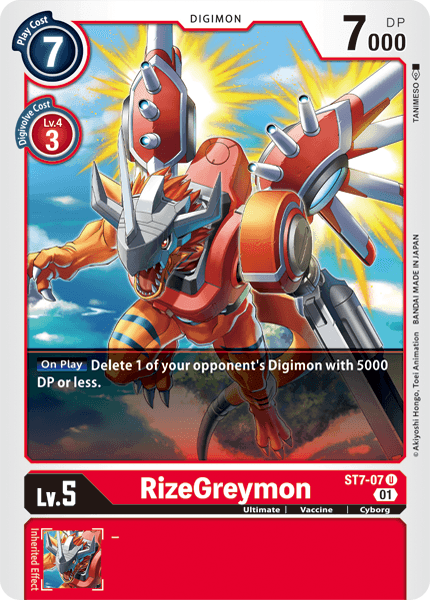 RizeGreymon [ST7-07] [Starter Deck: Gallantmon]Digimon Trading Card Game