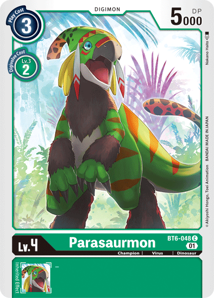 Parasaurmon [BT6-048] [Double Diamond]Digimon Trading Card Game