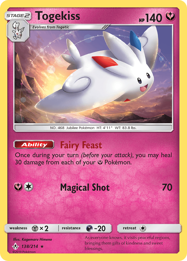 Togekiss (138/214) [Sun & Moon: Unbroken Bonds] - Trinity Hobby