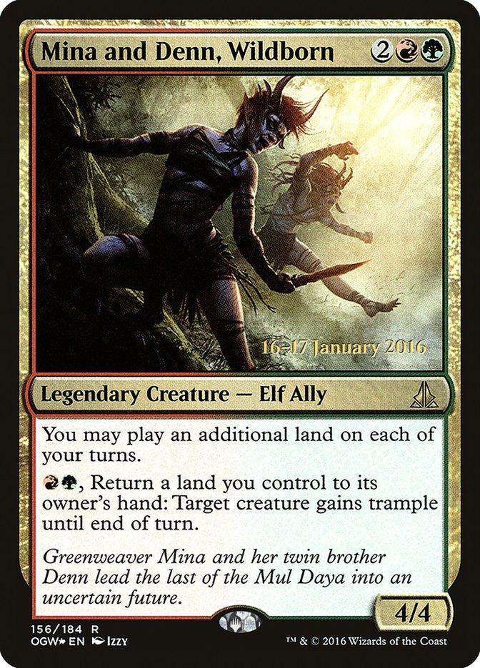 Mina and Denn, Wildborn [Oath of the Gatewatch Prerelease Promos] - Trinity Hobby