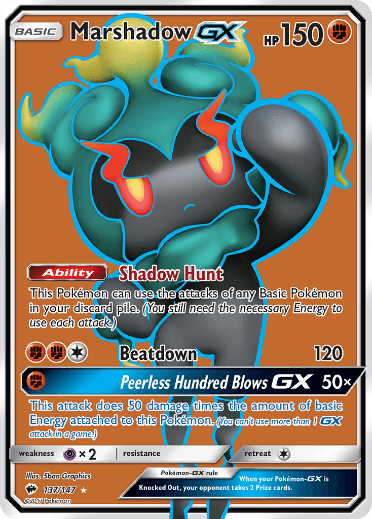Marshadow GX (137/147) [Sun & Moon: Burning Shadows] - Trinity Hobby
