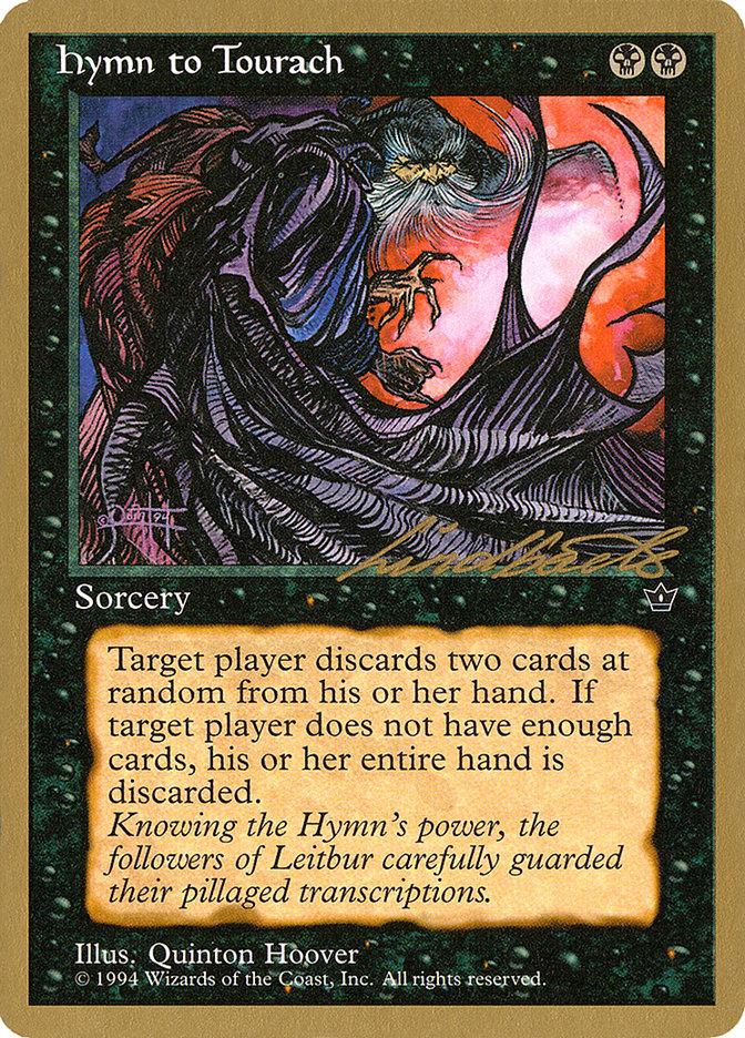Hymn to Tourach (Cloak) (Leon Lindback) [Pro Tour Collector Set] - Trinity Hobby