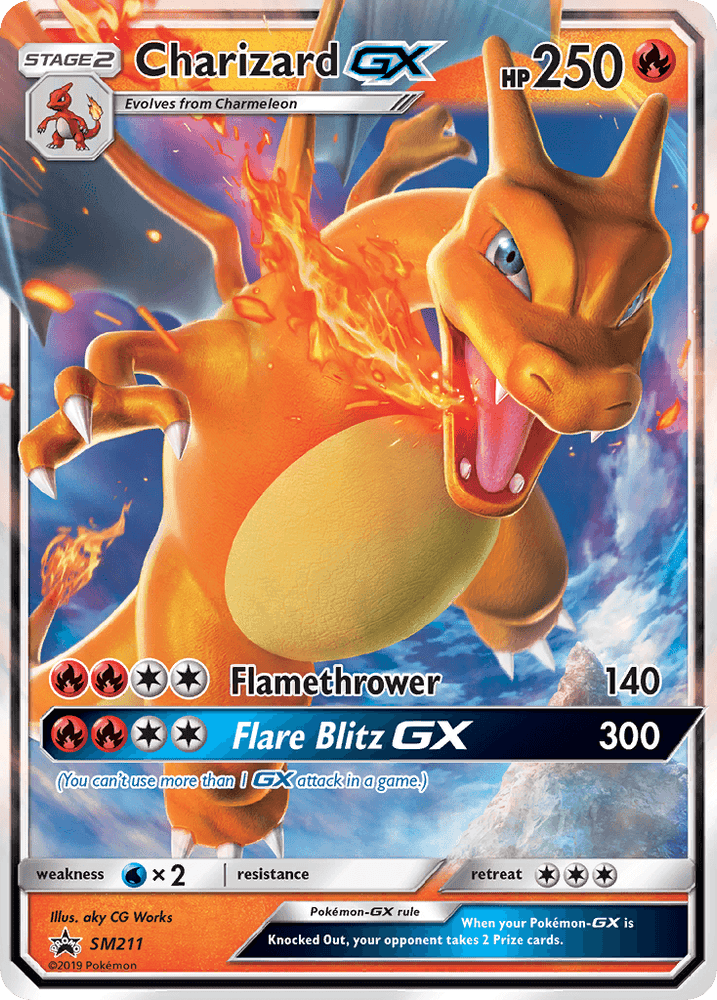 Charizard GX (SM211) [Sun & Moon: Black Star Promos] - Trinity Hobby