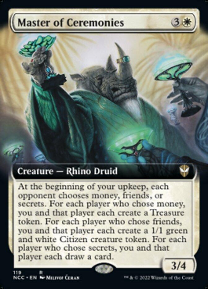 Master of Ceremonies (Extended Art) [Streets of New Capenna Commander] - Trinity Hobby
