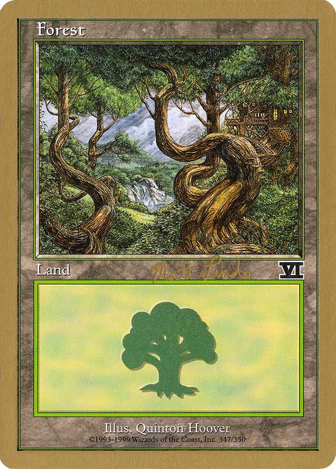 Forest (ml347b) (Matt Linde) [World Championship Decks 1999] - Trinity Hobby