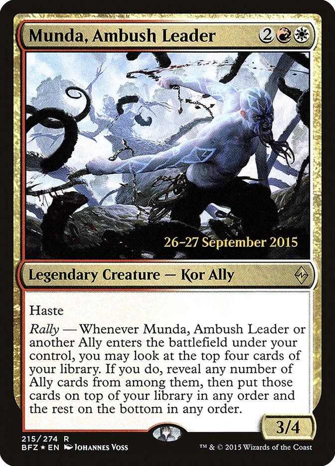 Munda, Ambush Leader [Battle for Zendikar Prerelease Promos] - Trinity Hobby