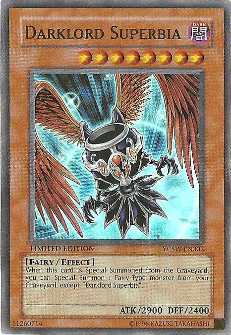 Darklord Superbia [YCSW-EN002] Super Rare - Trinity Hobby