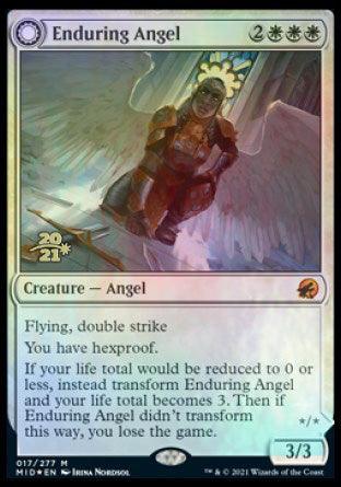 Enduring Angel // Angelic Enforcer [Innistrad: Midnight Hunt Prerelease Promos] - Trinity Hobby