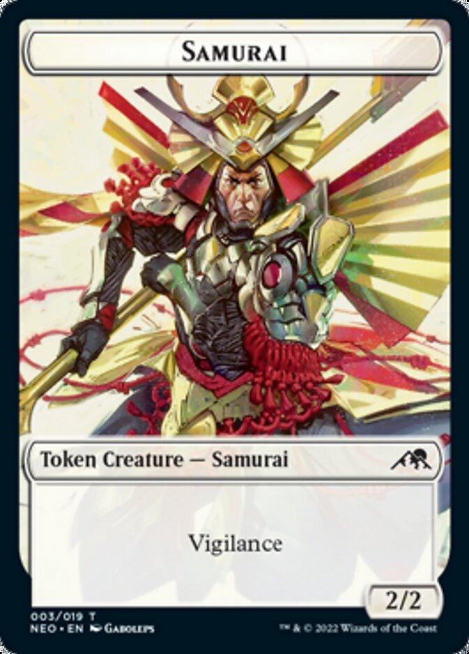 Samurai // Keimi Double-Sided Token [Kamigawa: Neon Dynasty Tokens] - Trinity Hobby