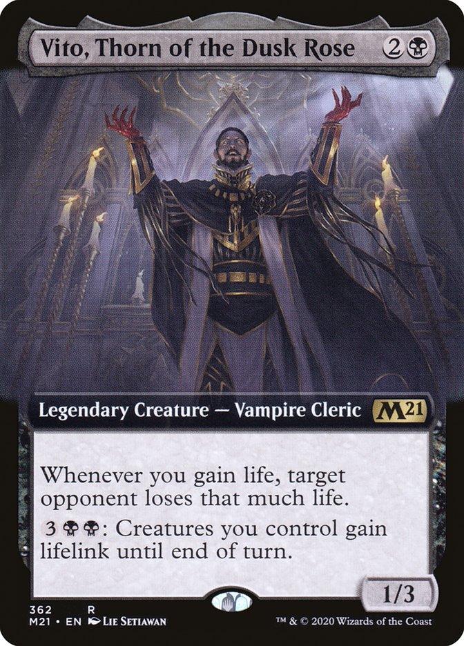 Vito, Thorn of the Dusk Rose (Extended Art) [Core Set 2021] - Trinity Hobby