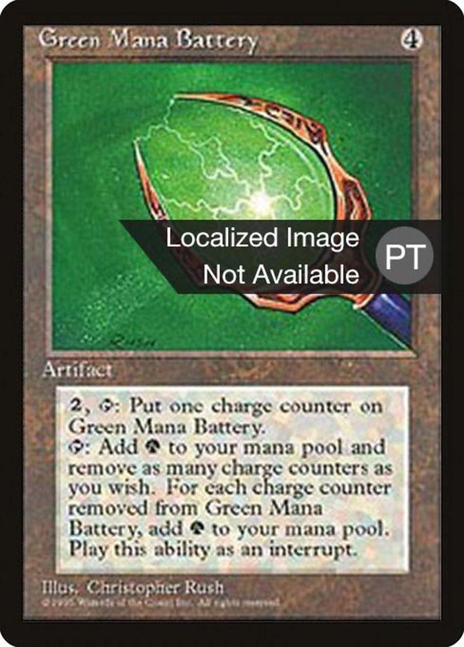 Green Mana Battery [Fourth Edition (Foreign Black Border)] - Trinity Hobby