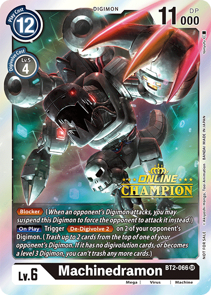 Machinedramon [BT2-066] (Online Champion) [Release Special Booster Ver.1.0 Promos] - Trinity Hobby