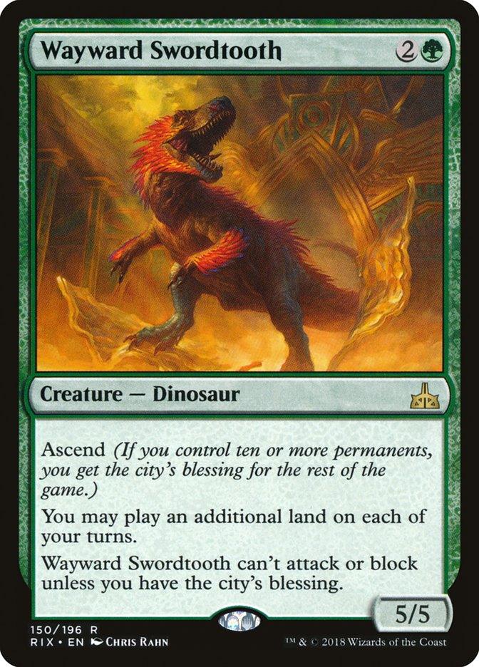 Wayward Swordtooth [Rivals of Ixalan] - Trinity Hobby