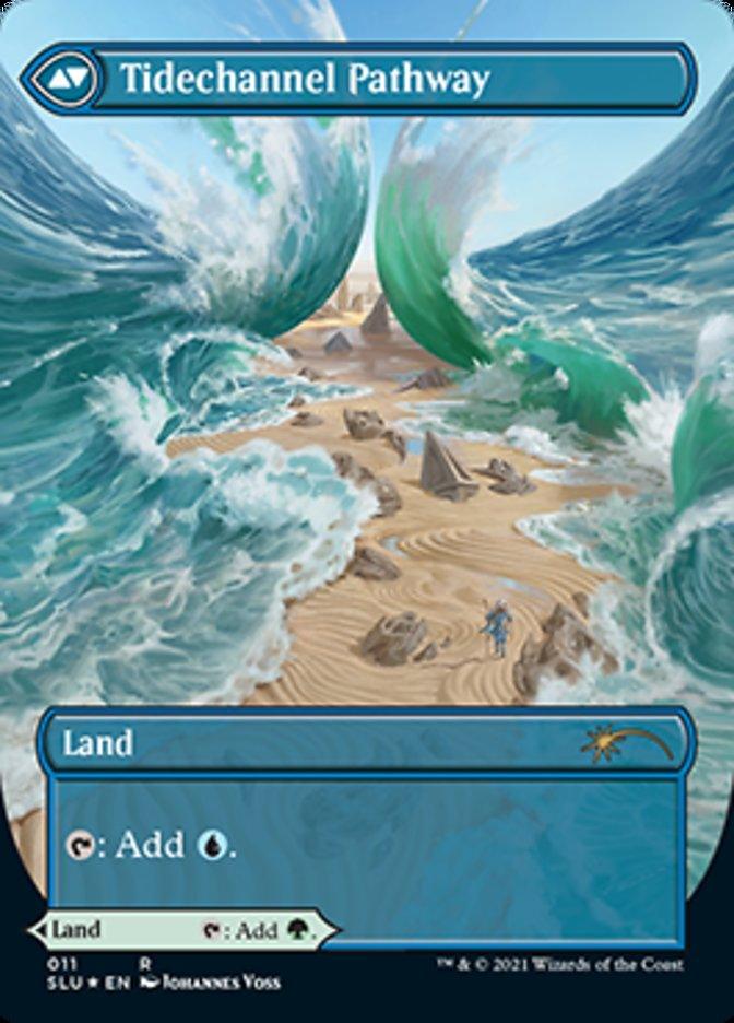 Barkchannel Pathway // Tidechannel Pathway (Borderless) [Secret Lair: Ultimate Edition 2] - Trinity Hobby