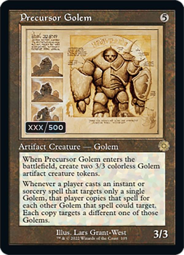 Precursor Golem (Retro Schematic) (Serialized) [The Brothers' War Retro Artifacts] - Trinity Hobby